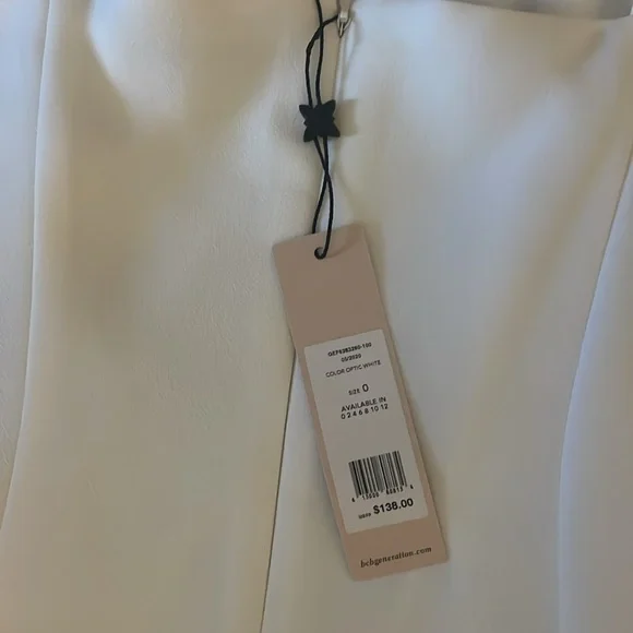 BCBG white mini dress NEW WITH TAGS! - Picture 4 of 4